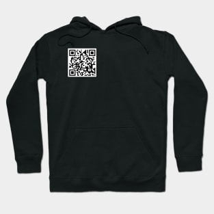 QR Code - Never gonna give you up Hoodie